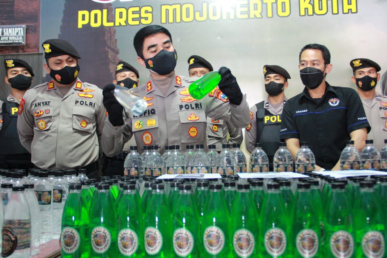 Polresta Mojokerto Sita 430 Miras Ilegal