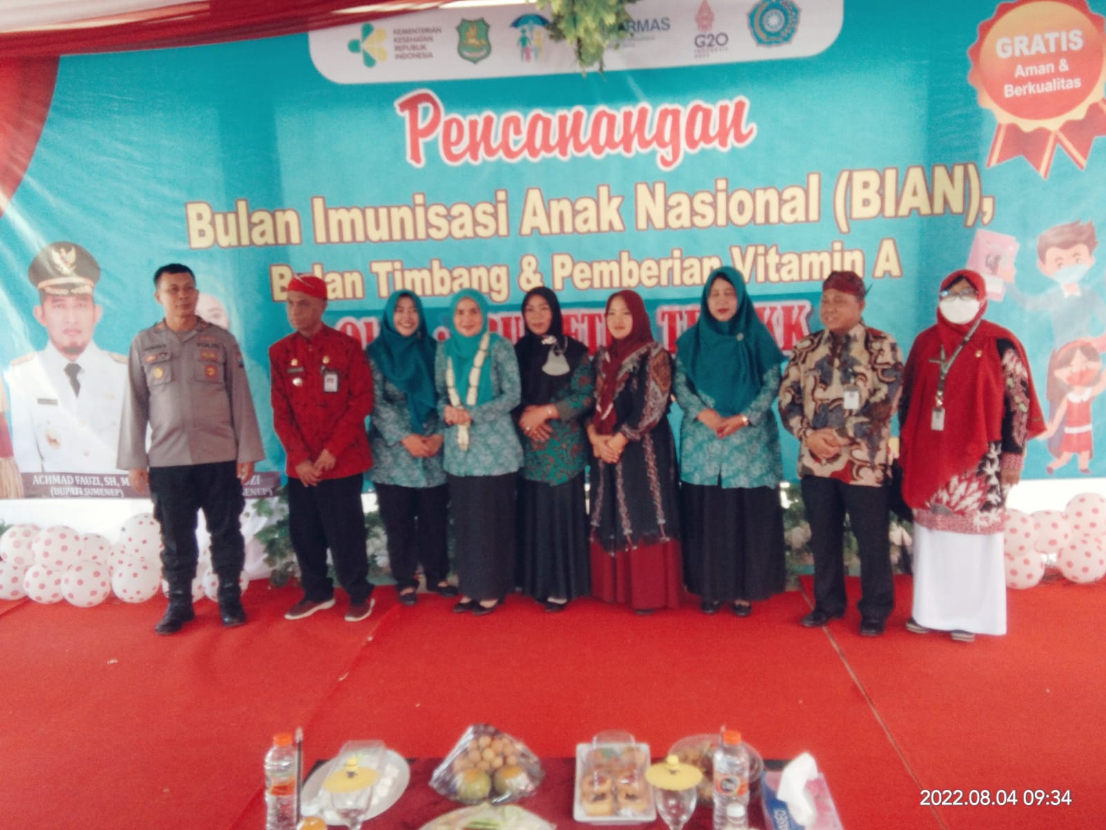 Pencanangan BIAN Digelar di Balai Desa Lalangon Manding Sumenep