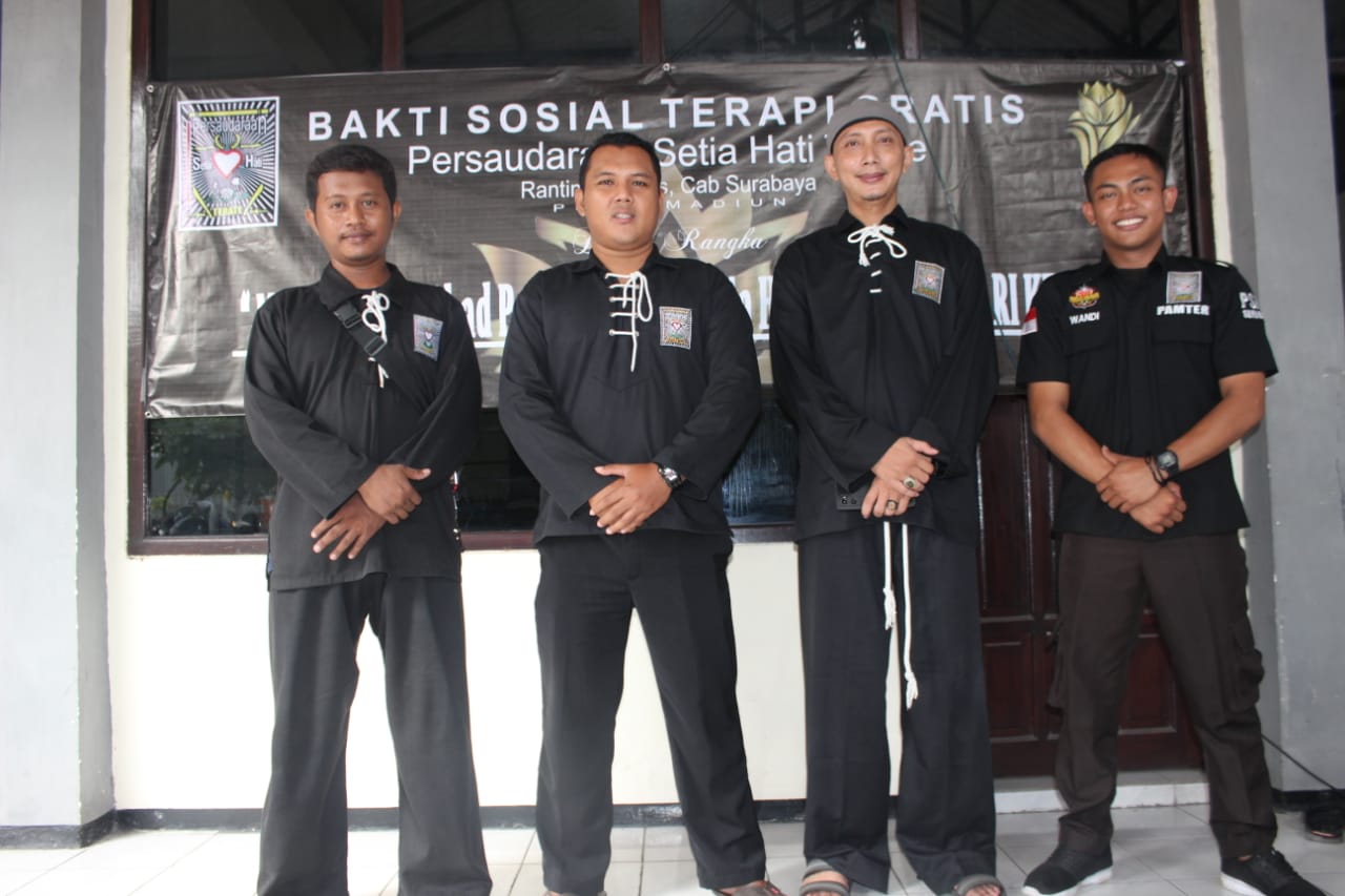 Perguruan PSHT Surabaya Barat Menggelar Bakti Sosial dan Pengobatan Gratis