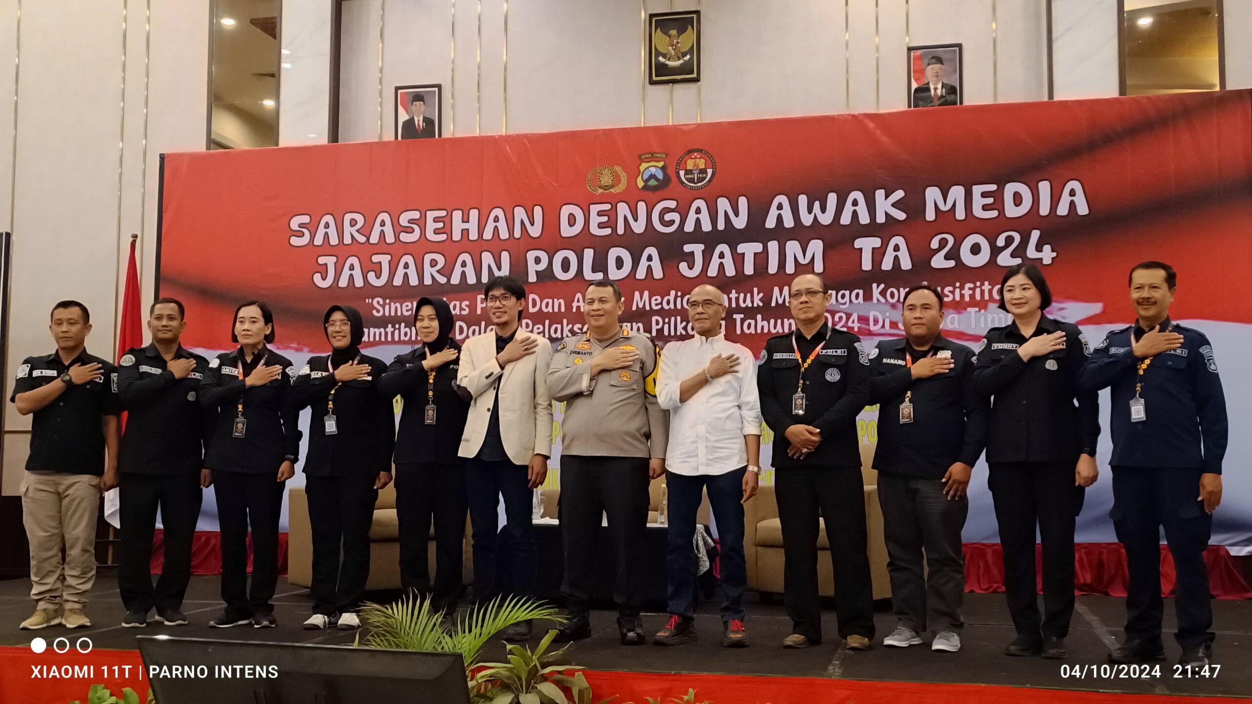 Gelar Sarasehan, Polda Jatim Ajak Awak Media Jaga Kondusifitas Kamtibmas di Pilkada 2024