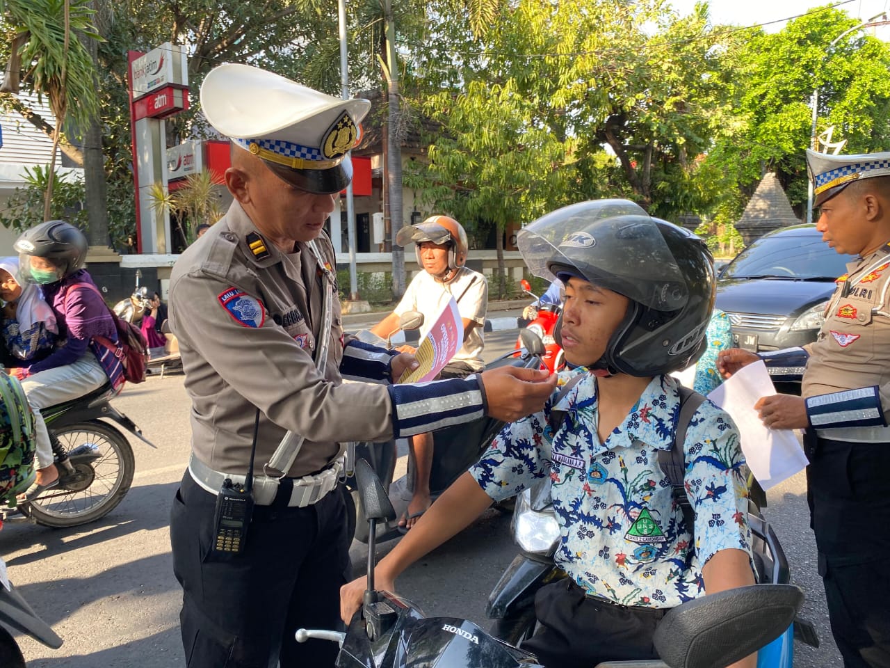 Ops Zebra -2024, Satlantas Polres Lamongan Sosialisasi Keselamatan Berlalu Lintas