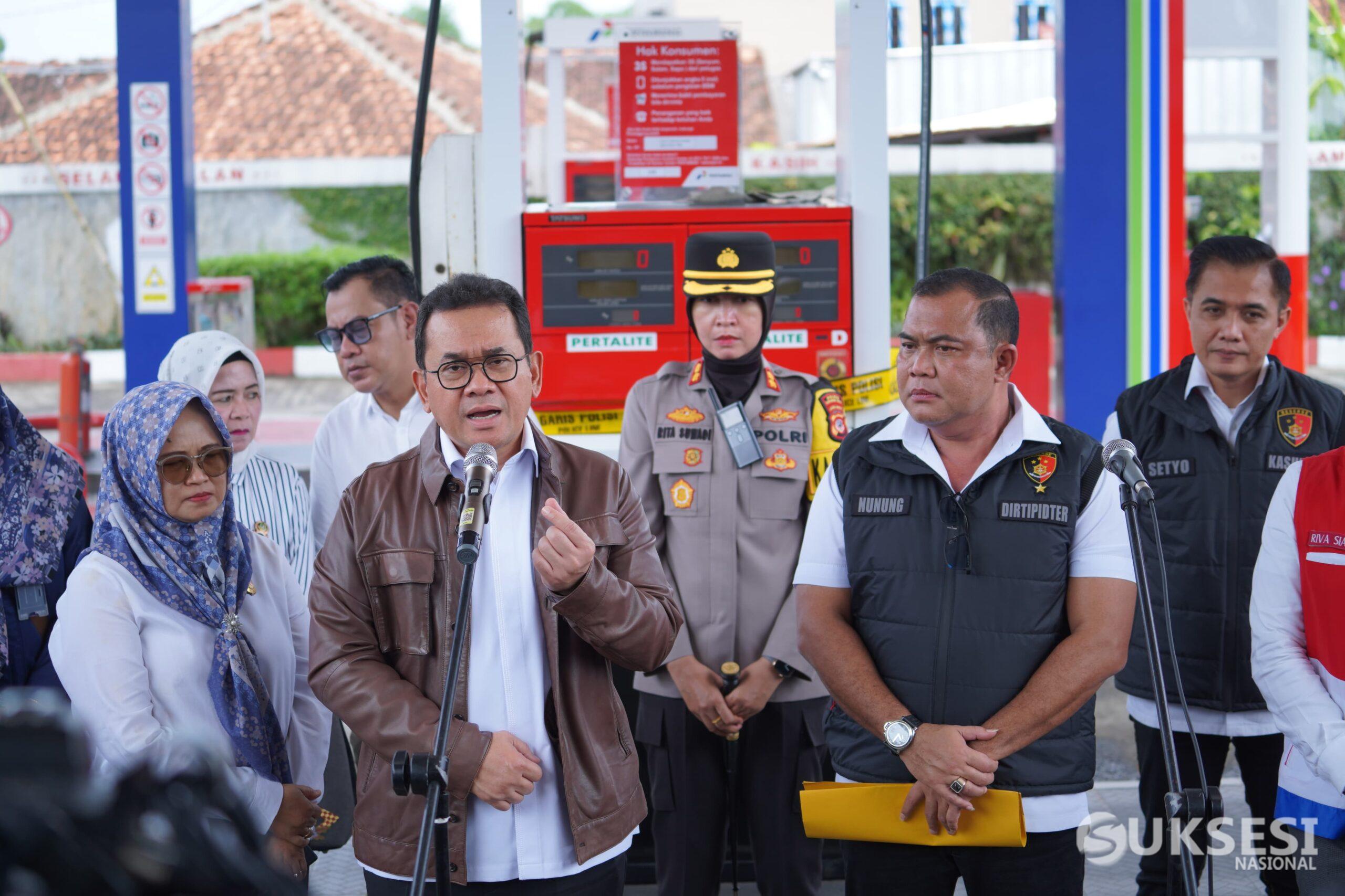 Bareskrim Polri Segel SPBU Curang di Sukabumi, Kerugian Capai Rp1,4 M