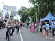 Kapolres Lamongan Pimpin Patroli Bersepeda, Jelang Buka Puasa