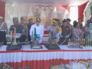 Polres Lamongan Gelar Pasukan Ops Ketupat & Pemusnahan BB