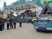 Mobil Hias Bernuansa Islami Semarakkan Pawai Ta’ruf MTQ Nasional ke-IV Kabupaten Tanbu