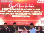 KPU Resmi Tetapkan Bupati & Wakil Bupati Magetan Periode 2025 – 2030