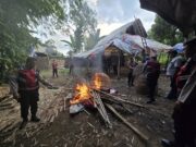 Gagal Tangkap Pelaku, Polres Mojokerto Bakar Arena Sabung Ayam