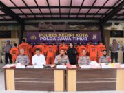 Polres Kediri Kota Gulung 23 Pengedar Narkoba