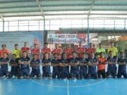 PJU Polres Lamongan Gilas Tim Futsal Wartawan 7-4 Dipertandingan Eksebisi, Kasat Lantas & Reskrim Bintang di Lapangan