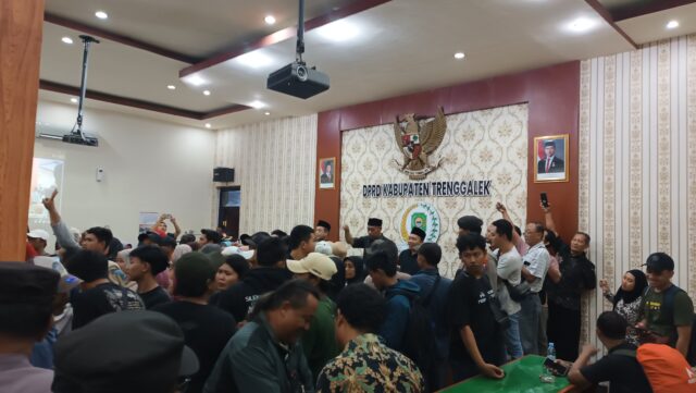 Suasana di aula Gedung DPRD Trenggalek