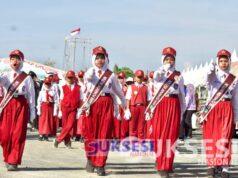 1.110 Peserta Ikuti Lomba Gerak Jalan Pelajar di Tanah Bumbu