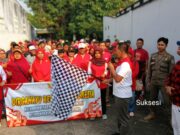 Wakil Bupati Tulungagung berbaur dengan Ratusan Warga , Jalan Sehat di RW 05 Kelurahan kepatihan