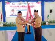 Bupati Tanah Bumbu Lepas 70 Kontingen Pramuka Kwarcab Tanbu Ikuti Jambore Daerah Kalsel 2025