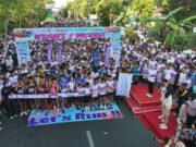 Dorong Gaya Hidup Sehat dan Pariwisata, Mbak Wali Berangkatkan Kota Kediri MAPAN Color Run