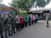 Jelang HUT ke – 80 TNI ,Koramil 0809/02 Pesantren bersama Lembaga Lintas Sektor Bersihkan Pasar Pahing