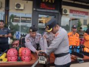 Turut Andil Dimusim Hujan, Polres Lamongan Gelar Apel Siap Tanggap Darurat Bencana