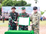 Resmi Ditutup, Pangdam Apresiasi Kinerja Satgas TMMD ke 126 di Desa Rejosari Tanah Bumbu
