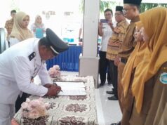 Pelantikan Perangkat Desa Glagah Diharapkan Jadi Tim Super Dalam Pelayanan Masyarakat