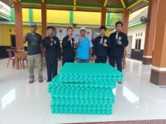 Pemdes Bagi Berikan Matras Untuk Sarana Dan Prasarana Olah Raga Seni Bela Diri