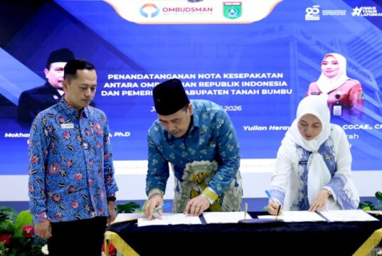 Pemkab Tanah Bumbu MoU dengan Ombudsman RI, Perkuat Pengawasan Pelayanan Publik