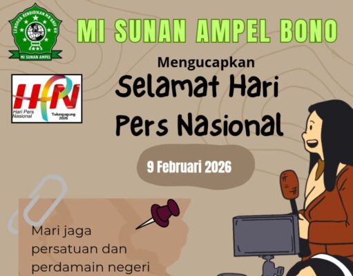 MI Sunan Ampel Bono Mengucapkan Selamat Hari Pers Nasional 2026