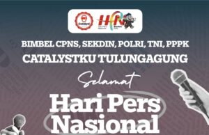 Bimbel CPNS, SEKDIN, POLRI, TNI, PPPK CATALYSTKU Mengucapkan selamat Memperingati Hari Pers Nasional