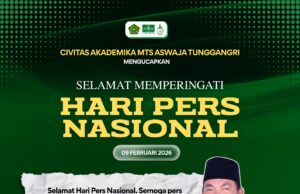 MTs Aswaja Tunggangri Mengucapkan Selamat Hari Pers Nasional 2026