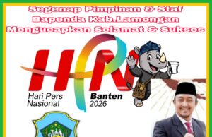 Keluarga Besar Kepala Bapenda Lamongan mengucapkan selamat memperingati Hari Pers Nasional 2026