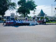 Belum Usai Sambut Pawai Bupati Tinggalkan tempat duduk Akibat Terik Matahari, Fasilitas di pertanyakan!