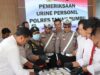 Pelaksanaan Tes Urine Seluruh Personil Polres Tanah bumbu.