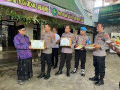 Kapolsek Grogol AKP Andang Wastiyono.SH.MH. Peduli Sesama, Berbagi Kebahagiaan dengan Anak Yatim Piatu