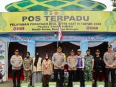 Kapolres Tanah Bumbu Cek Kesiapsiagaan Pos Terpadu, Pastikan Mudik Lebaran 1447 H Aman dan Nyaman