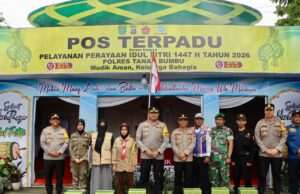 Kapolres Tanah Bumbu Cek Kesiapsiagaan Pos Terpadu, Pastikan Mudik Lebaran 1447 H Aman dan Nyaman