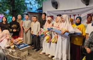 Giat Peduli, Paguyuban Gerai UMKM Lamongan Salurkan Santunan Anak Yatim