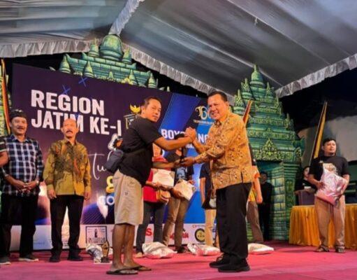 Kepala Dinas Perikanan Tulungagung Hadiri goldfish competition Region jatim ke -1