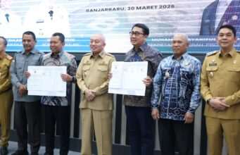 Kontrak Pembangunan Jembatan Pulau Laut Resmi Diteken, Tanah Bumbu – Kotabaru Siap Terkoneksi