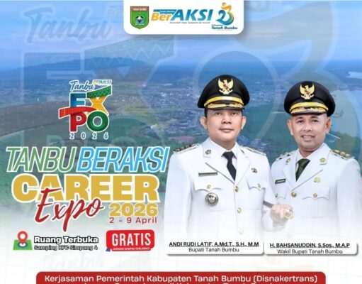 HUT Ke-23 Tanah Bumbu, Tanbu Beraksi Career Expo Buka Kesempatan Kerja untuk 401 orang di 15 perusahaan