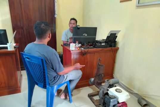 Warga Ngawi Spesialis Pencuri Pompa Air Berhasil di Bekuk Polisi Magetan