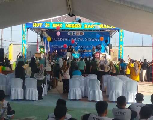 Gebyar Kreativitas Aruna Baskara Di HUT ke-21 SMK 1 Kartoharjo Berlangsung Meriah