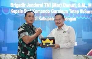 Terima Kunjungan Kerja Kaskogartap III/Surabaya, Pemkab Lamongan Berkomitmen Perkuat Sinergi Keamanan dan Pembangunan Daerah