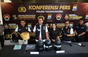 Satreskrim Polres Tulungagung Ungkap Kasus Penyalahgunaan Pengangkutan dan Niaga BBM Subsidi Jenis Pertalite