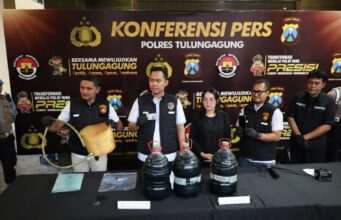 Satreskrim Polres Tulungagung Ungkap Kasus Penyalahgunaan Pengangkutan dan Niaga BBM Subsidi Jenis Pertalite
