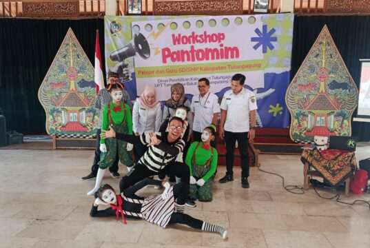 Dinas Pendidikan Tulungagung Gelar Workshop Pantomim : menumbuhkan kepercayaan diri siswa, serta mengasah kreativitas dan ekspresi nonverbal