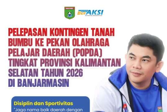 Bukan Sekadar Bertanding, Pemkab Tanbu Bangun Karakter Lewat POPDA Kalsel 2026