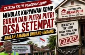 Catatan Kritis Pengurus KDMP: Rekrutmen Karyawan Bukan Putra Daerah Dinilai Mengancam Demokrasi Desa