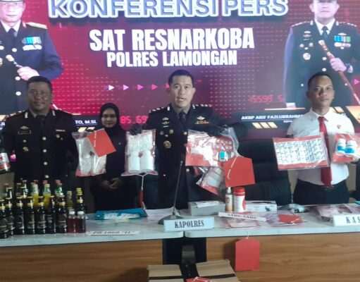 Satresnarkoba Polres Lamongan Ungkap 29 Kasus Narkoba Total BB Senilai 0,5 M Lebih & Selamatkan Lebih dari 144 Ribu Jiwa