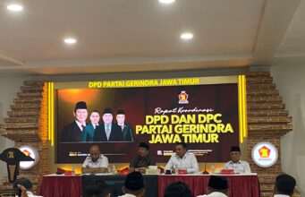 Plt. Ahmad Baharudin Hadiri Rakor Ketua DPC Gerindra Se-Jatim