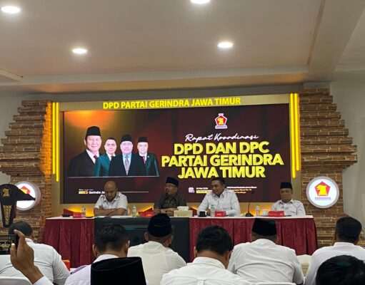 Plt. Ahmad Baharudin Hadiri Rakor Ketua DPC Gerindra Se-Jatim