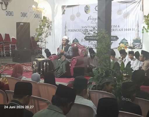 Peringati 1 Muharram 1448 H, Pemdes Blimbing Gelar Pengajian Umum dan Santuni 18 Anak Yatim