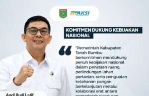 Bimtek KKPR dan Integrasi Data LBS, Bupati Andi Rudi Latif Perkuat Komitmen Ketahanan Pangan